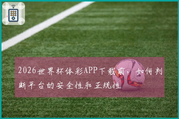 2026世界杯体彩APP下载前，如何判断平台的安全性和正规性
